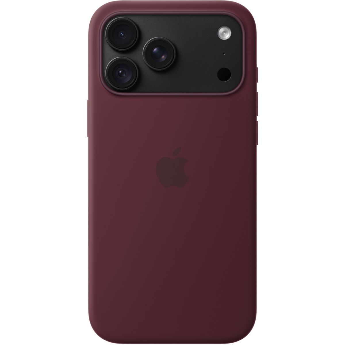 Coque iPhone 18 Pro Max Magsafe Bordeaux Silic couleur unique, APPLE