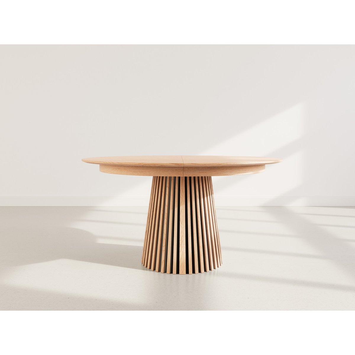Table à manger ronde extensible bois 6-10pl, FREYA bois, BEST MOBILIER