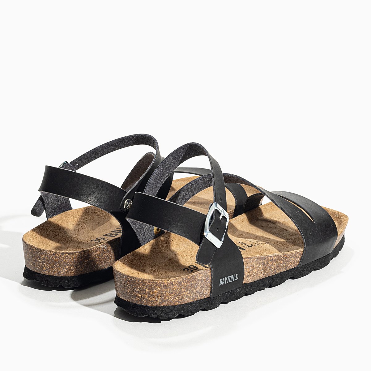 Sandales VIGO noir, BAYTON