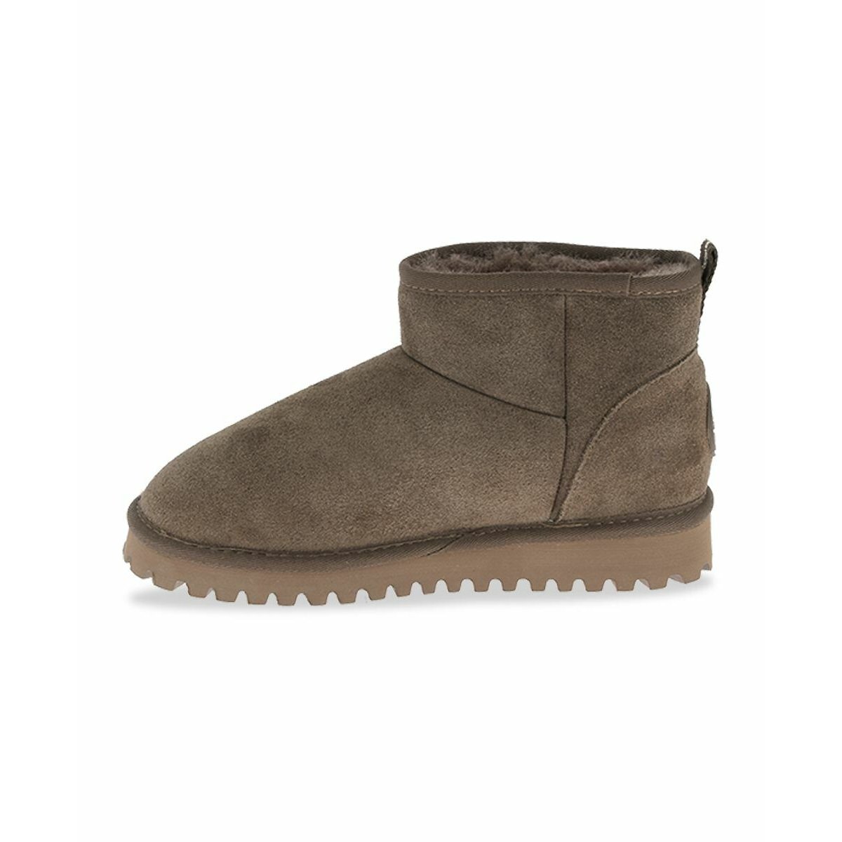 Boots en cuir fourrées Chakir kaki, LES TROPEZIENNES PAR M.BELARBI