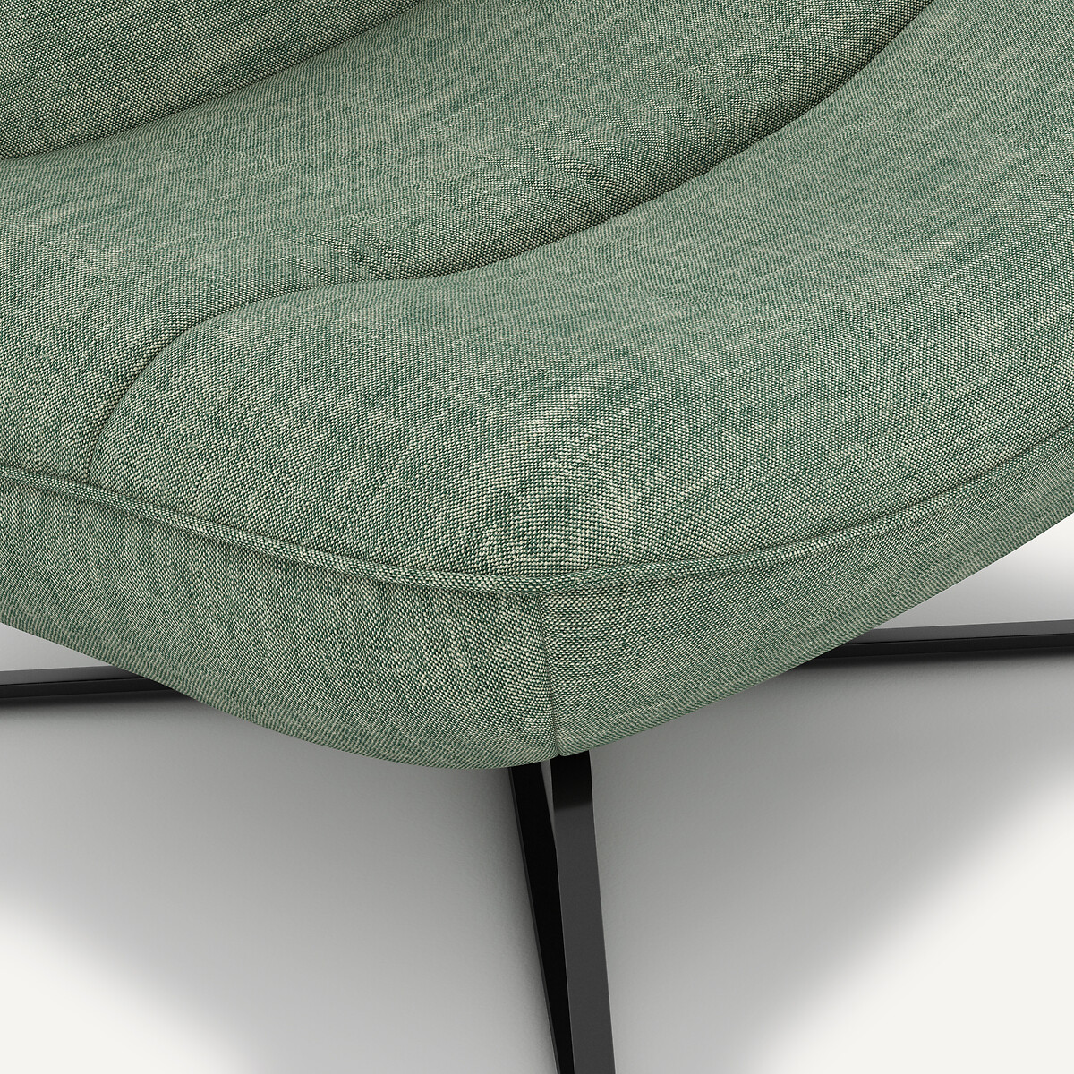 Fauteuil toile en lin, Helma vert grisé, AM.PM