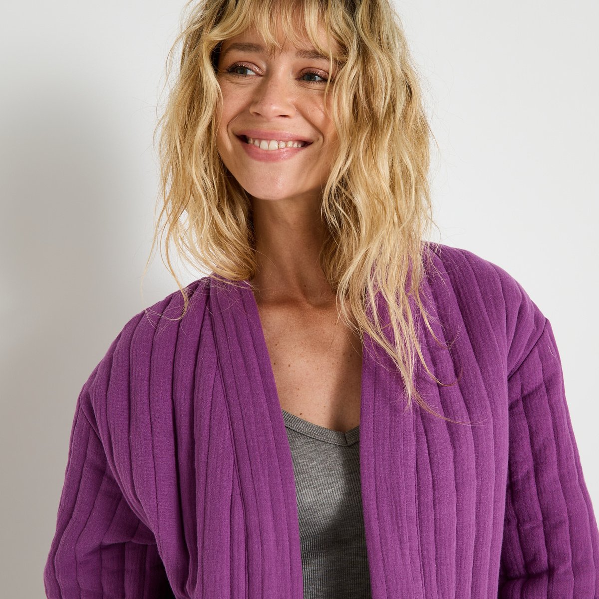 Veste matelassée rose violet, GRAIN DE MALICE