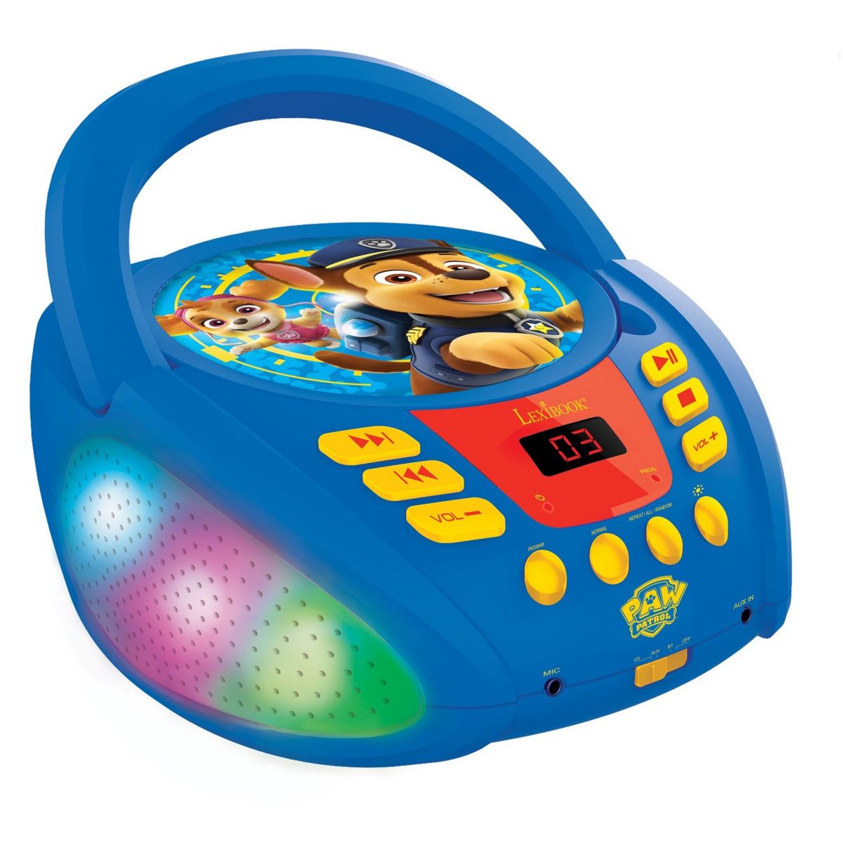 Lecteur CD Bluetooth La Pat’ Patrouille bleu, LEXIBOOK