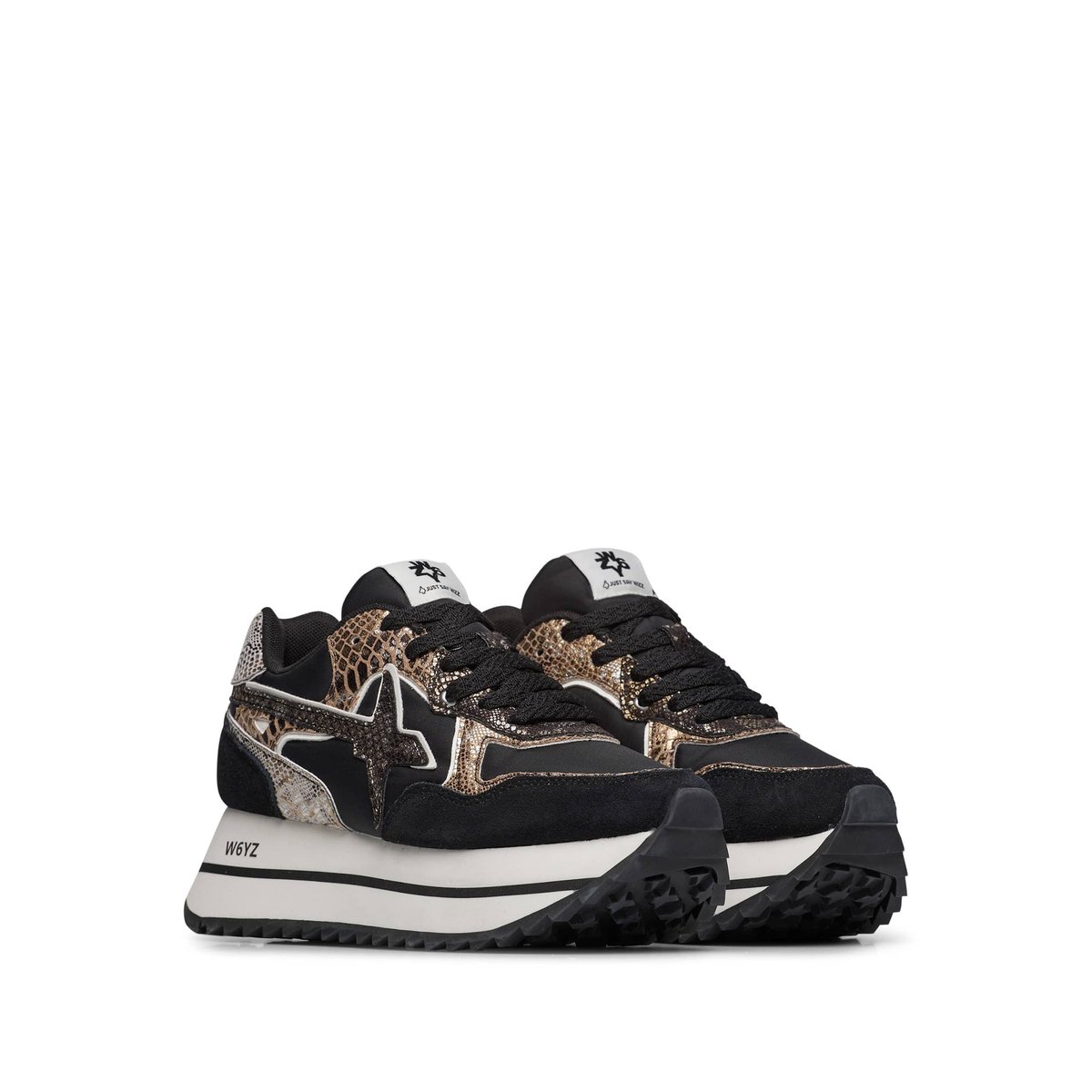 Baskets en tissu technique et daim DEVA W. noir, W6YZ
