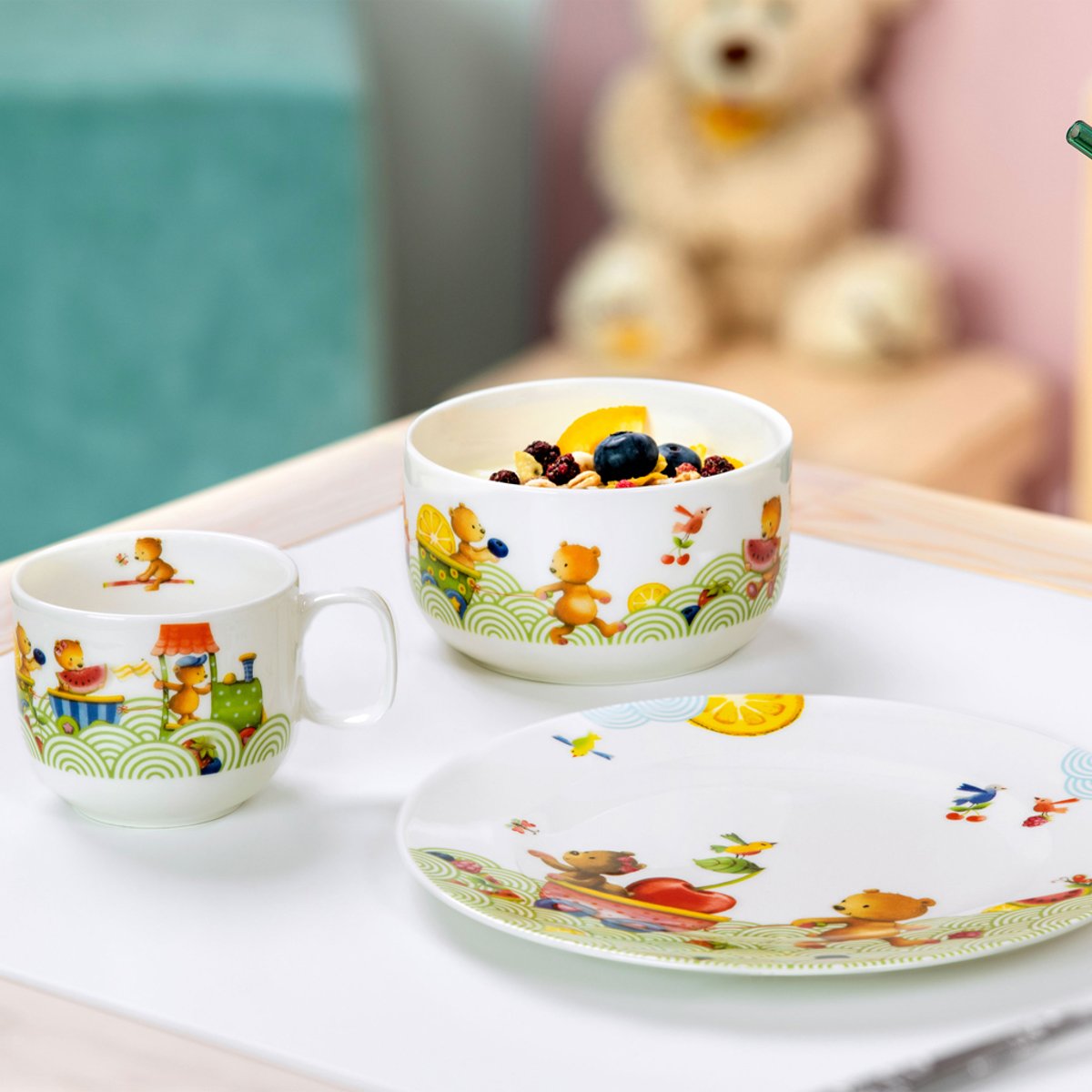 Set 3pcs EF Hungry as a Bear multicolore, VILLEROY & BOCH