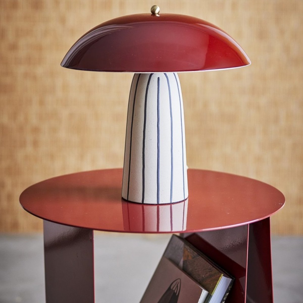 Lampe à poser design grès ARVID multicolore, BLOOMINGVILLE
