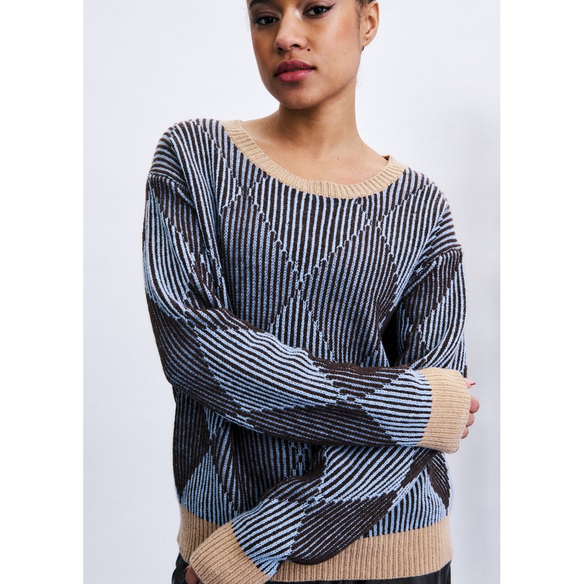 Pull Elati en laine ELATI gris, FRNCH