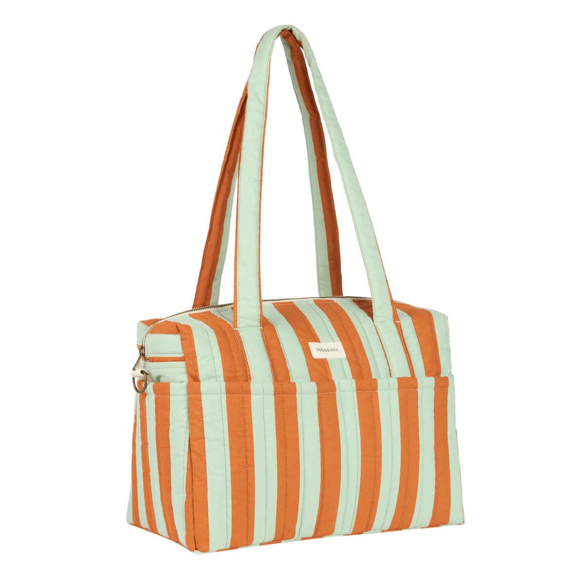 Sac pour poussette STORIES Édition limitée rayures oranges, NOBODINOZ