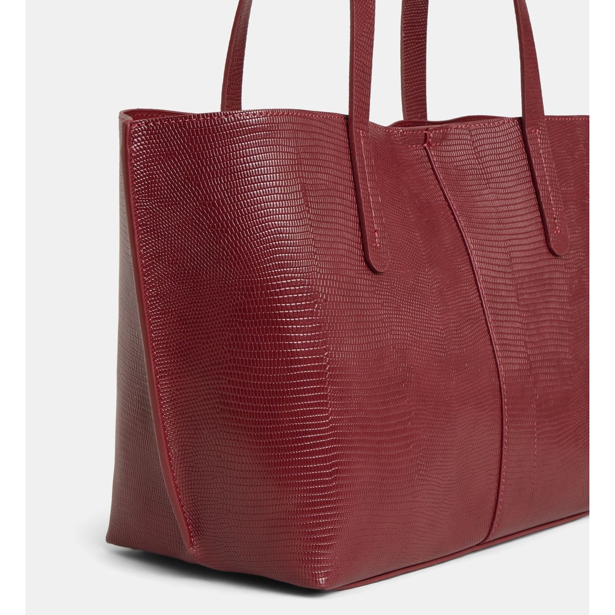 Sac cabas mini serena tejus bordeaux foncé, GALERIES LAFAYETTE