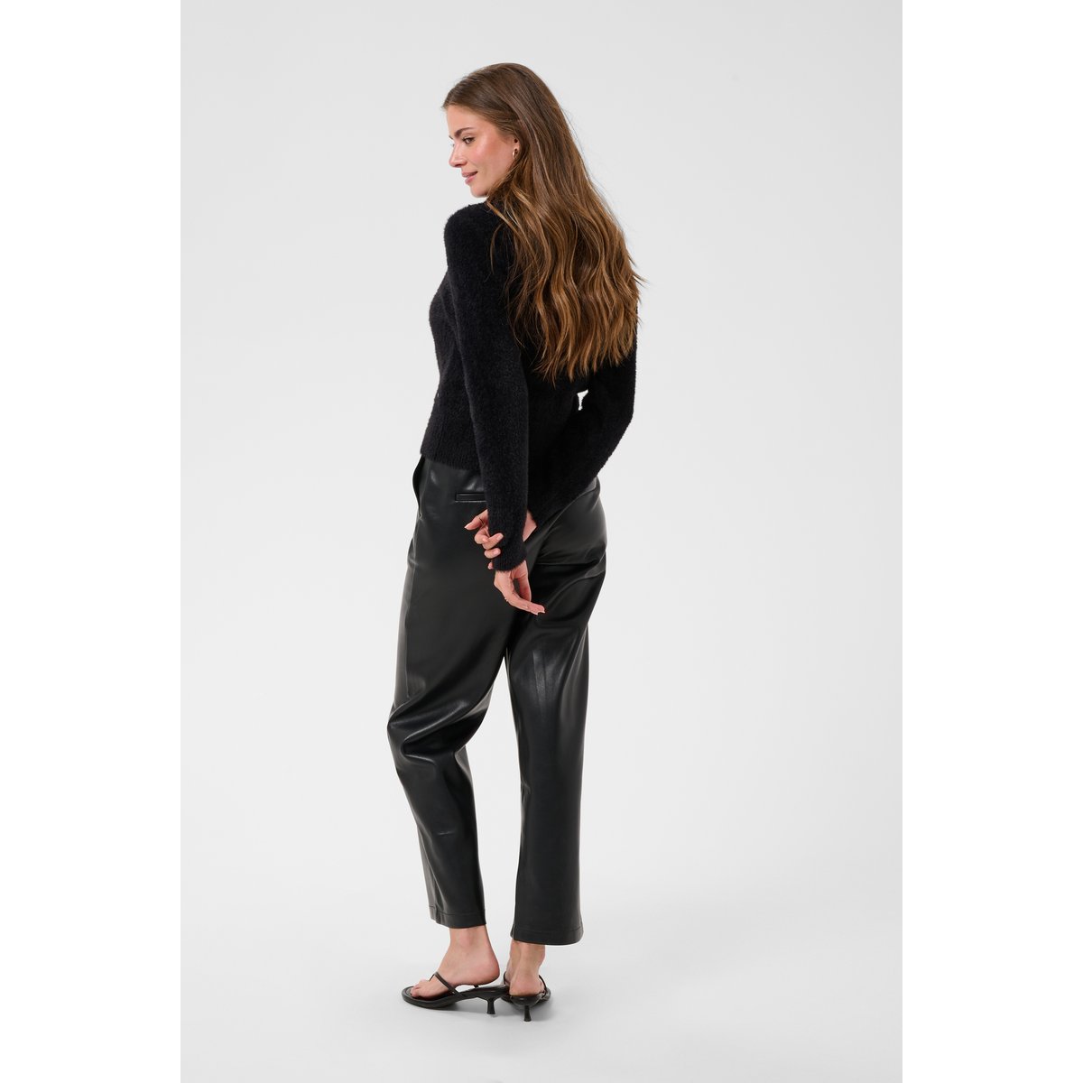 Cardigan à tricot noir pitch black, CREAM