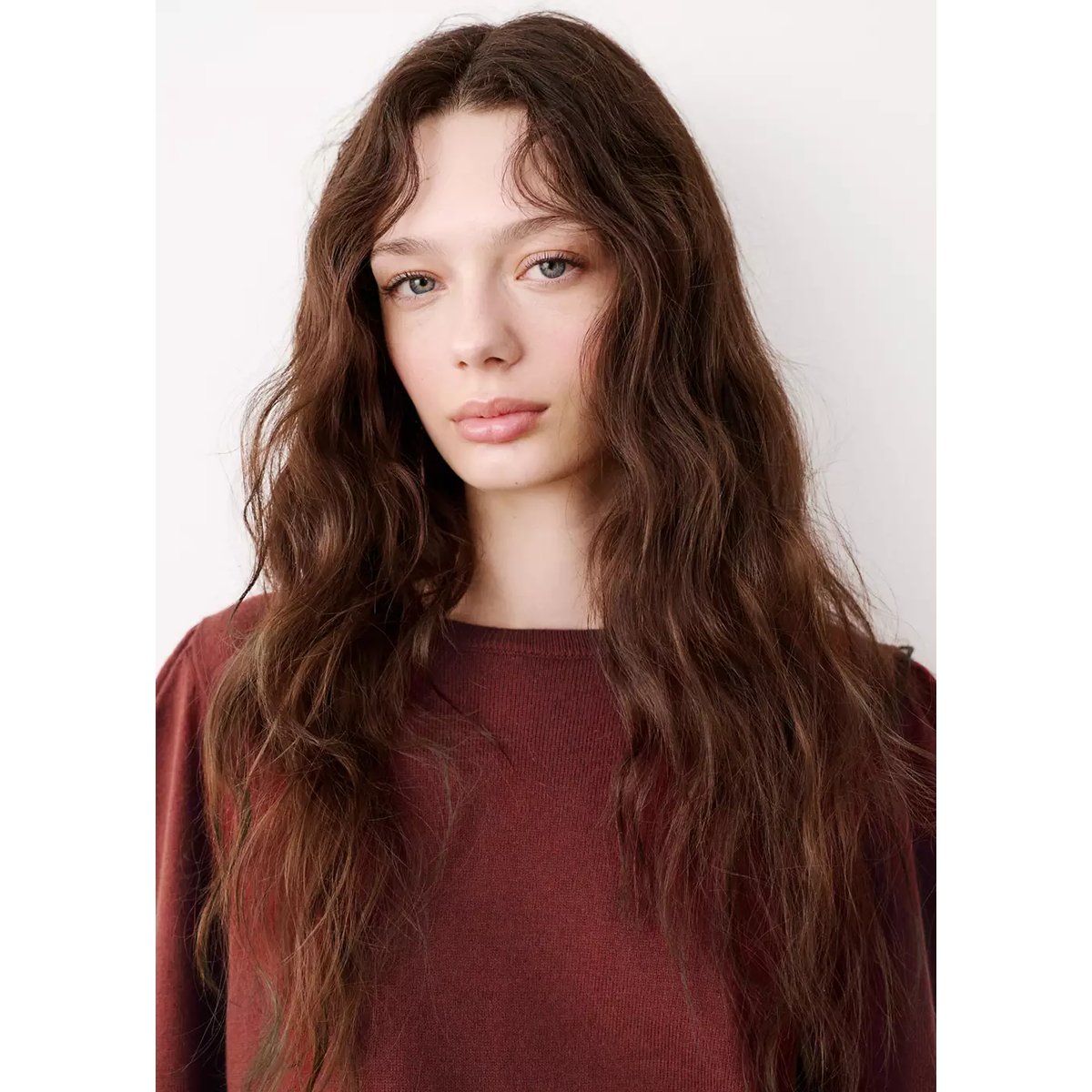 Pull-over détail froncé orange brûlé, MANGO TEEN