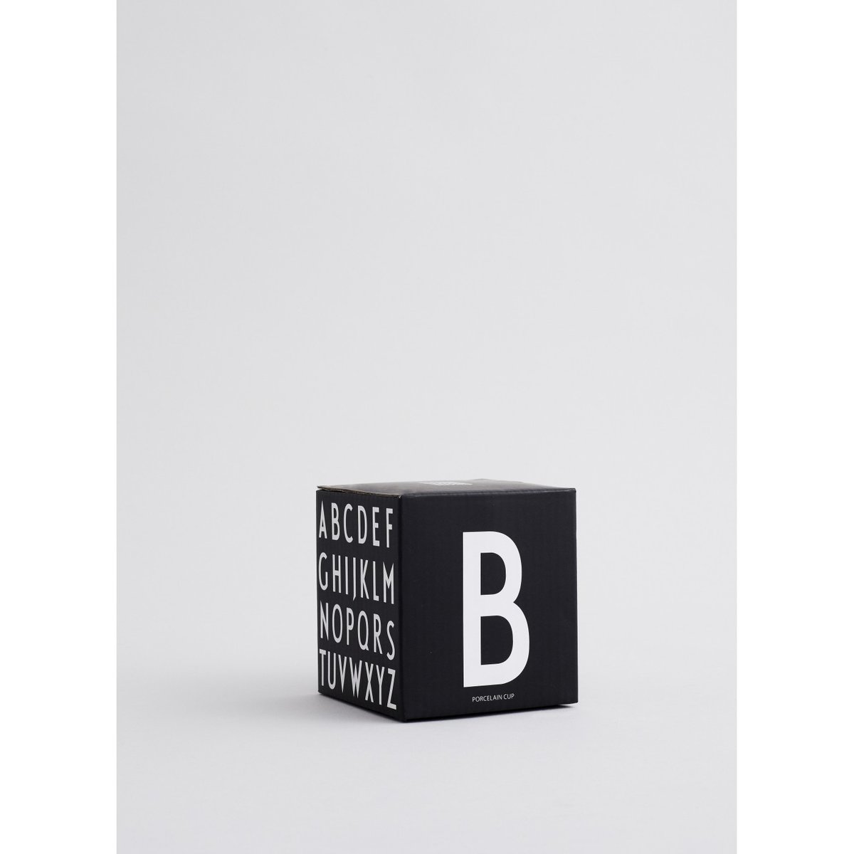 Mug en Porcelaine Noir Personal A-Z i lettre blanche, DESIGN LETTERS
