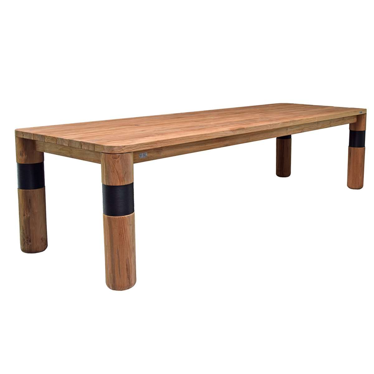 Table en teck recyclé 240 cm - GALACTUS naturel, GECKO JARDIN