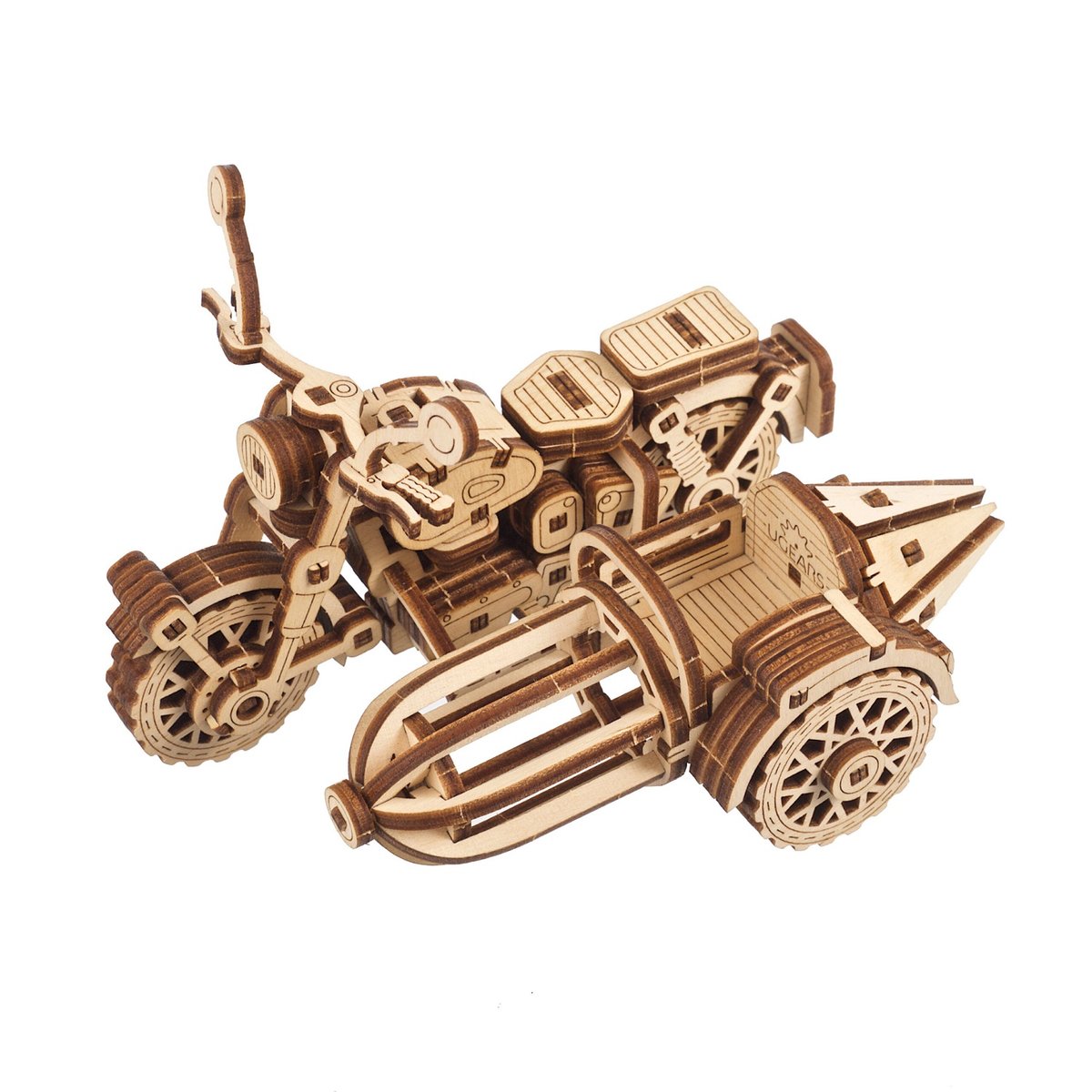Puzzle 3D Moto volante de Hagrid beige, UGEARS