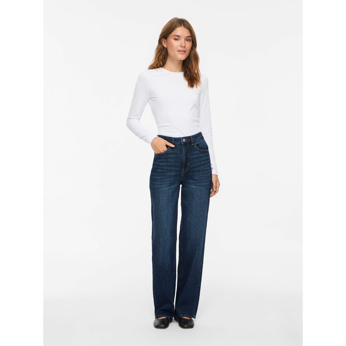 Jean Droit bleu - dark blue denim1, VILA