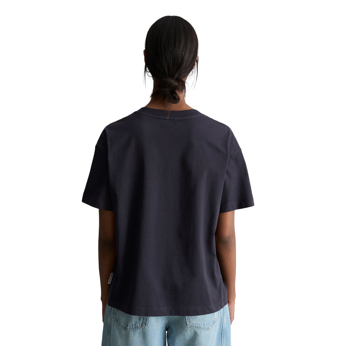 T-shirt DfC regular en jersey simple de coton bleu foncé, MARC O’POLO DENIM
