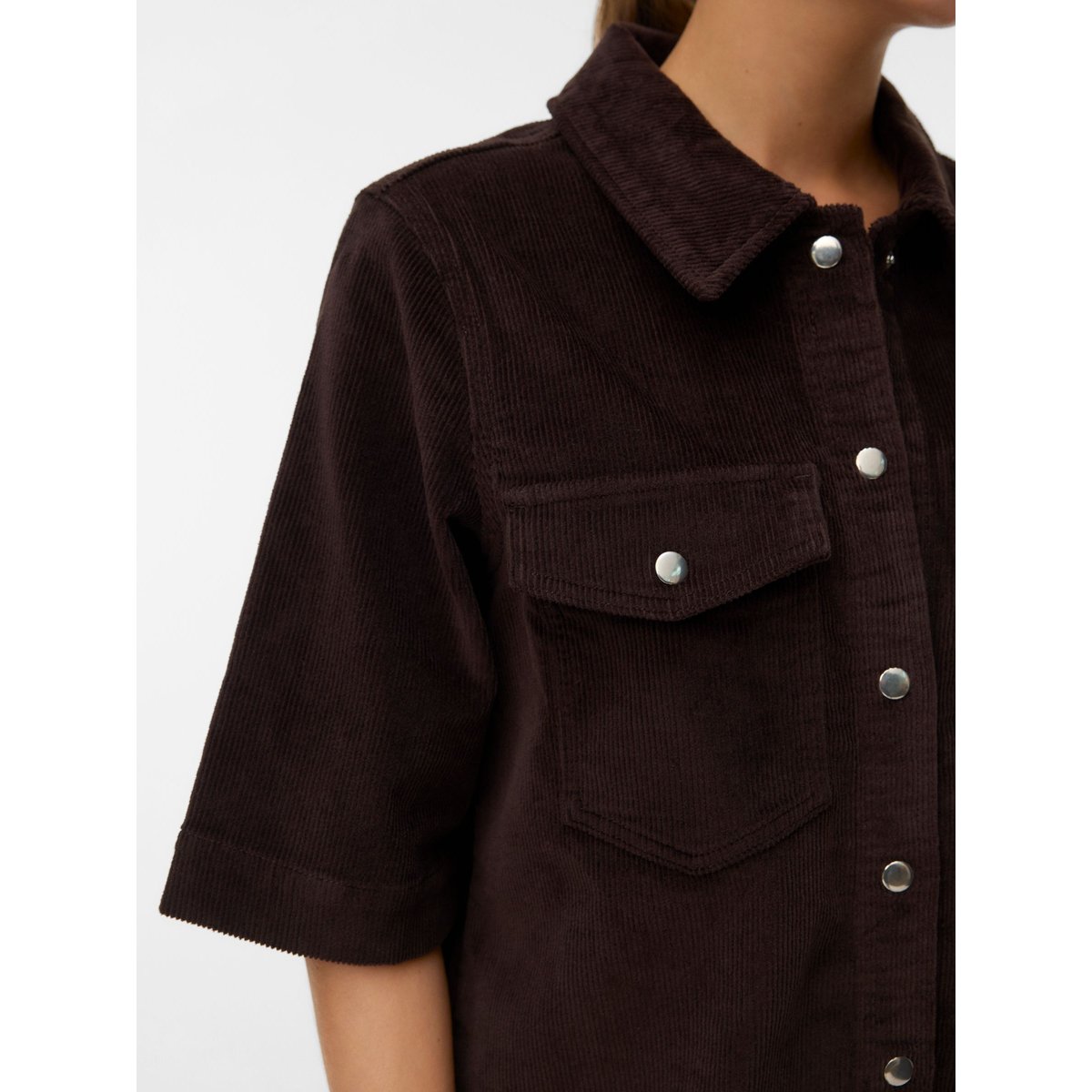 Robe En Denim marron - chocolate torte, VERO MODA