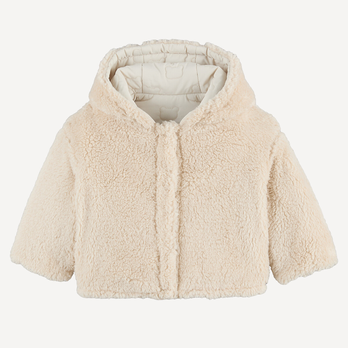 Manteau chaud à capuche, réversible multicolore, LA REDOUTE COLLECTIONS