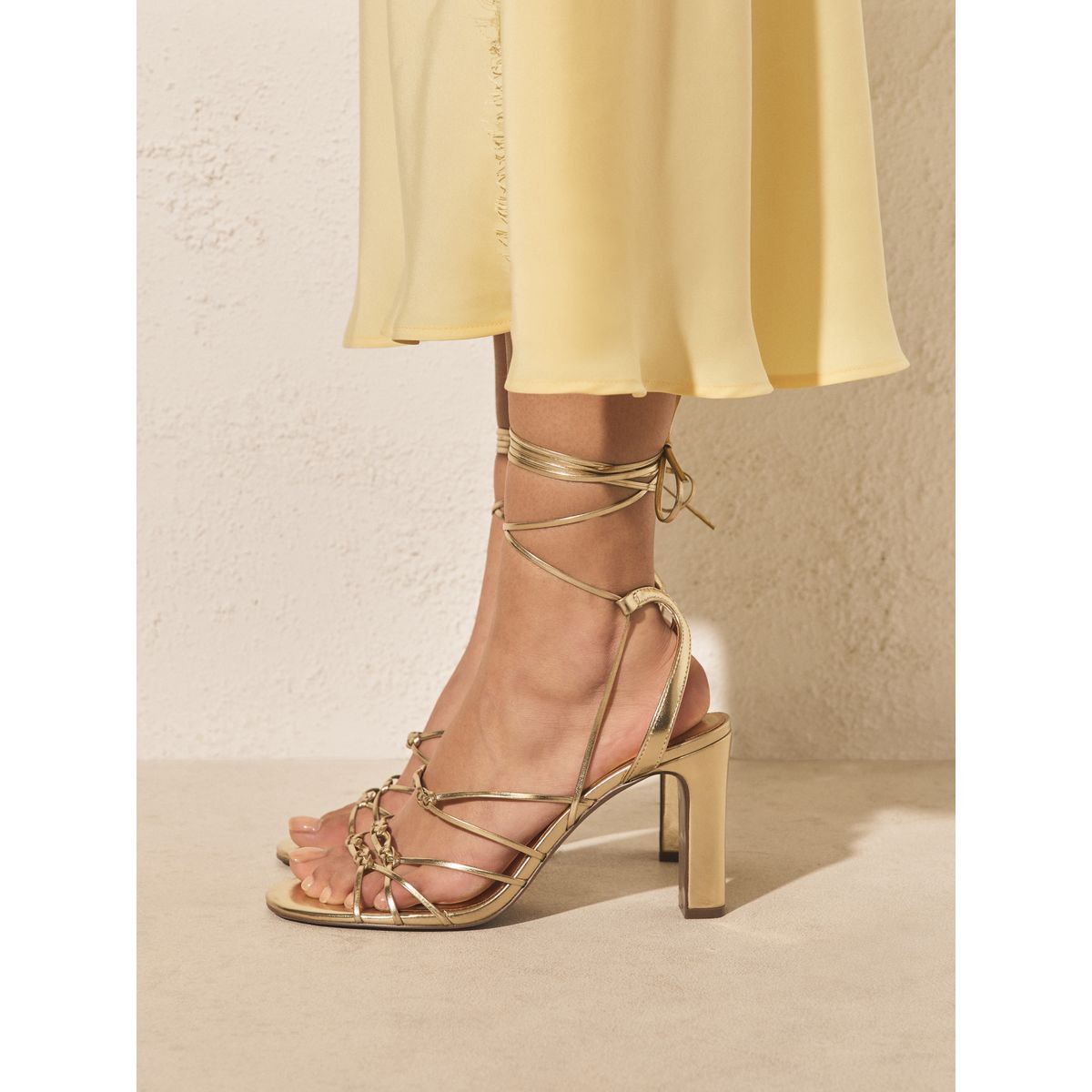 Sandales à brides et talon forever comfort® doré, NEXT