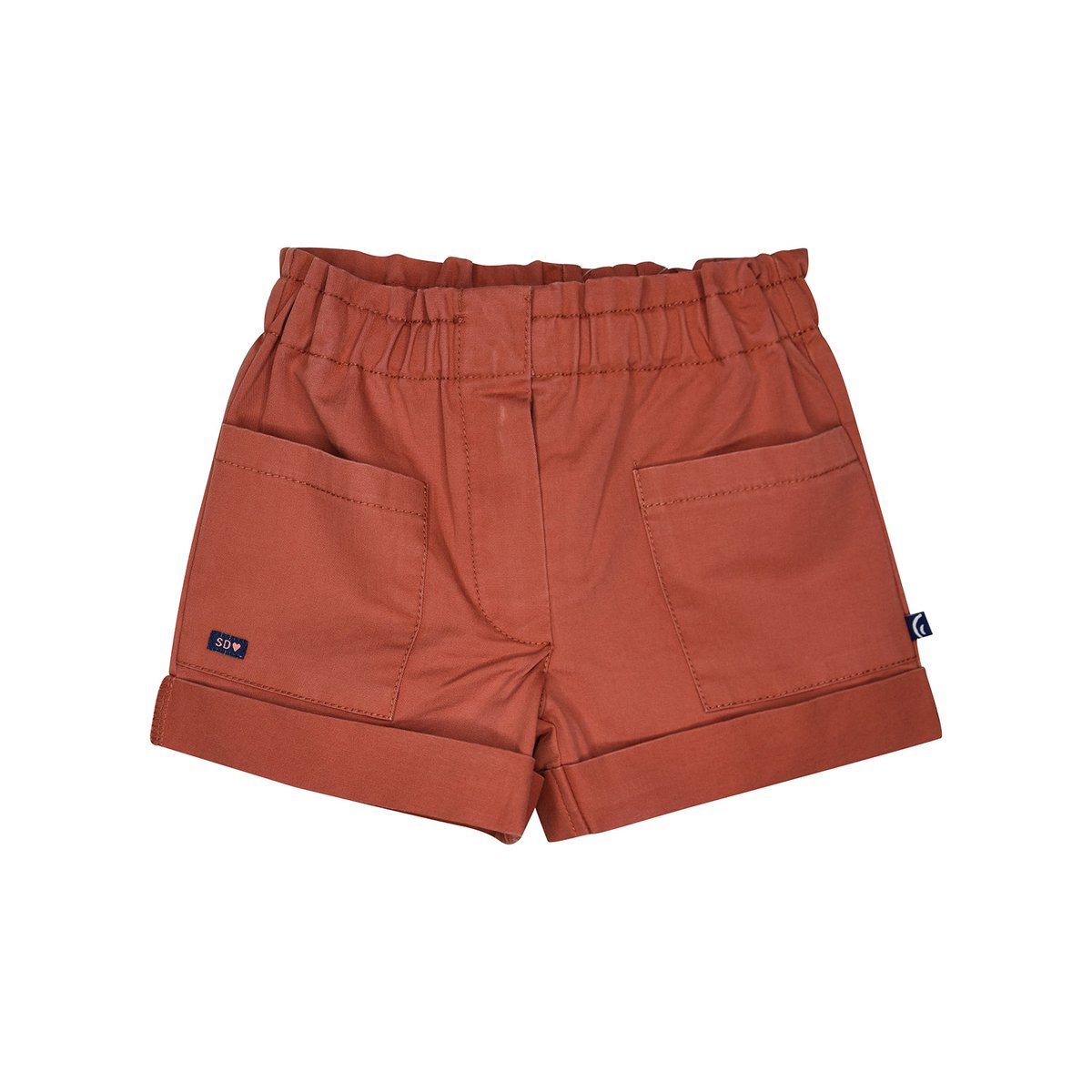Short gardenia twill enfant marron, SUCRE D'ORGE