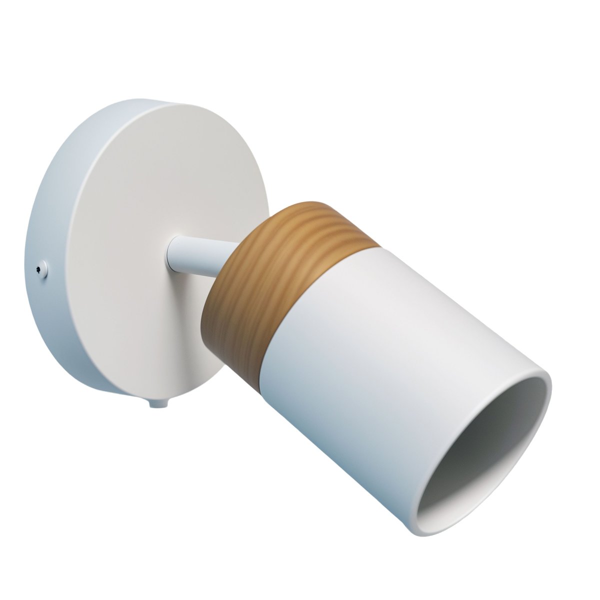 Spot en fer et PVC, TYANNA blanc, INSPIRE