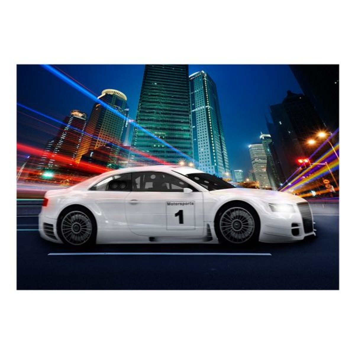 Papier peint intissé panoramique Hobby Sporty spirit blanc, EDEN
