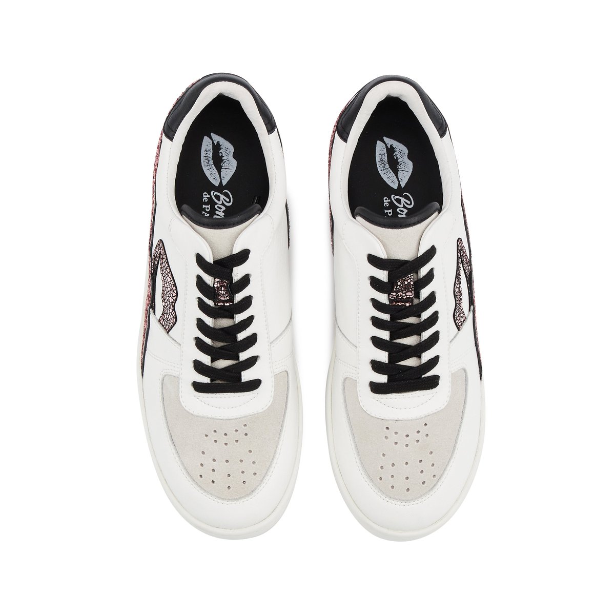 Baskets En Cuir Loulou blanc, BONS BAISERS
