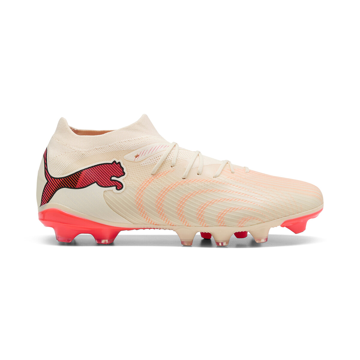 Crampons FUTURE 9 MATCH FG/AG beige/rouge, PUMA