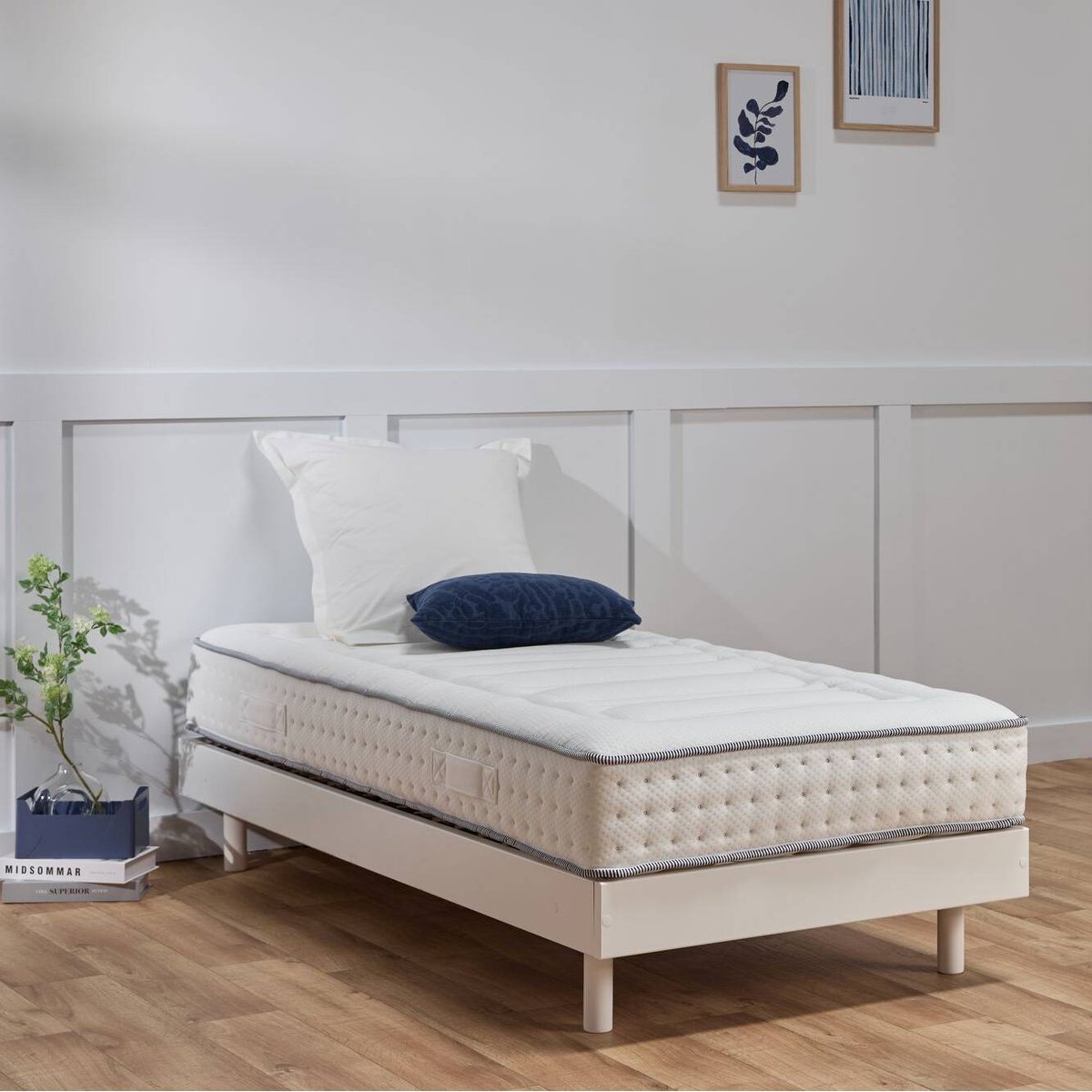 Matelas mousse HR 22 cm - ERNEST blanc, CAMIF