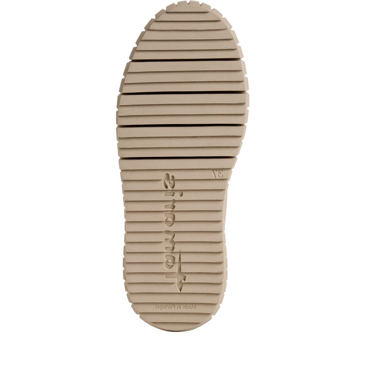 Basket en cuir marron antilope, TAMARIS