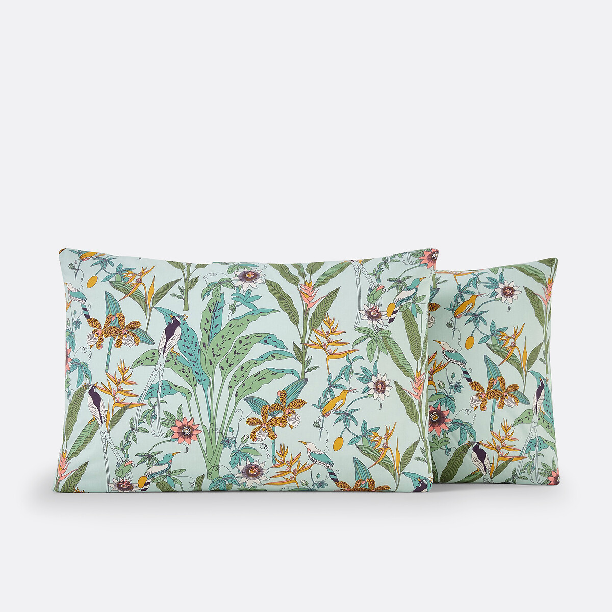 Taie oreiller percale de coton, Eden Flower imprimé, LA REDOUTE INTERIEURS