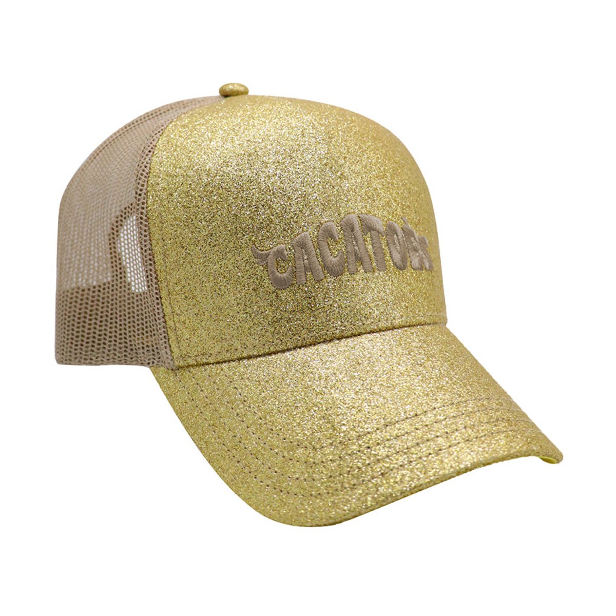 Casquette CAPOEIRA GLITTER dorée, CACATOES
