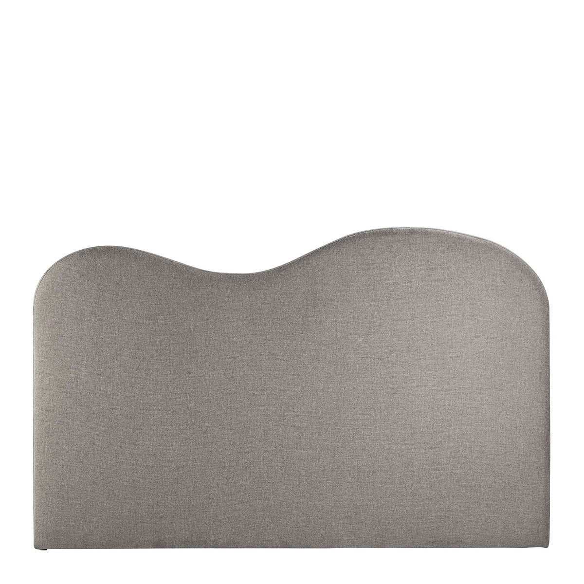 Tête de lit SERENA tissu gris, BLANC D’IVOIRE