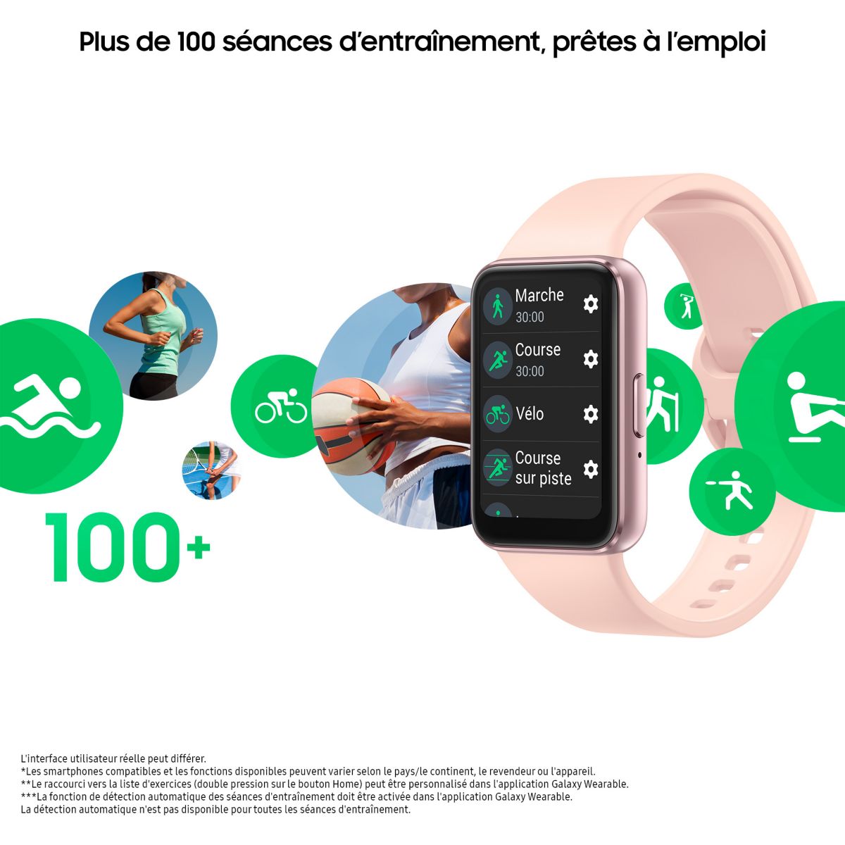 Montre santé Galaxy Fit3 Rose rose, SAMSUNG