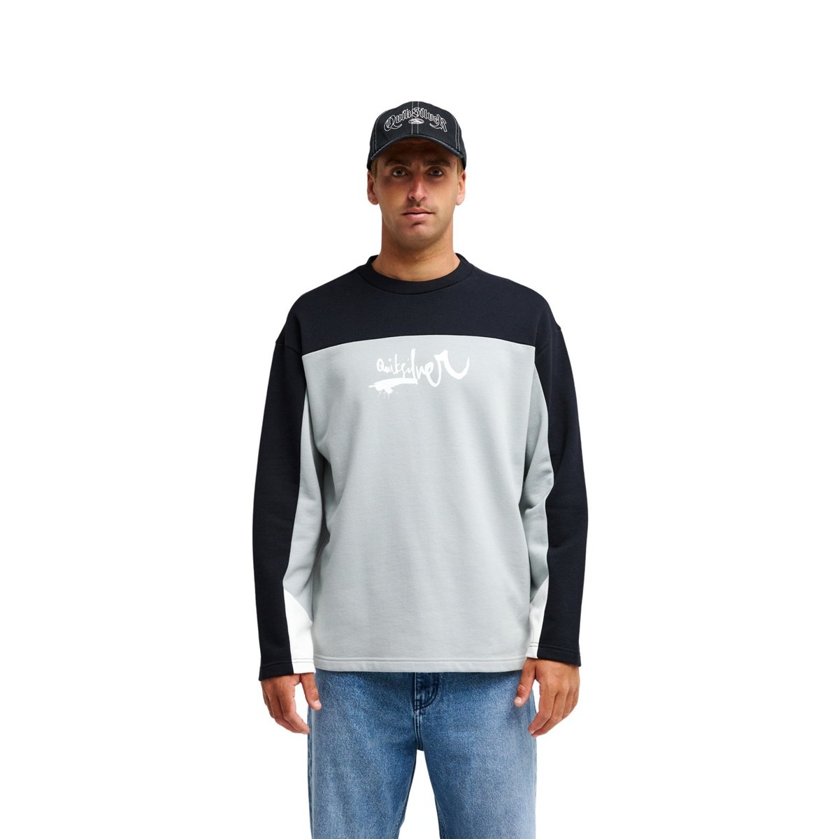 Sweat YG FACTOR gris quarry, QUIKSILVER