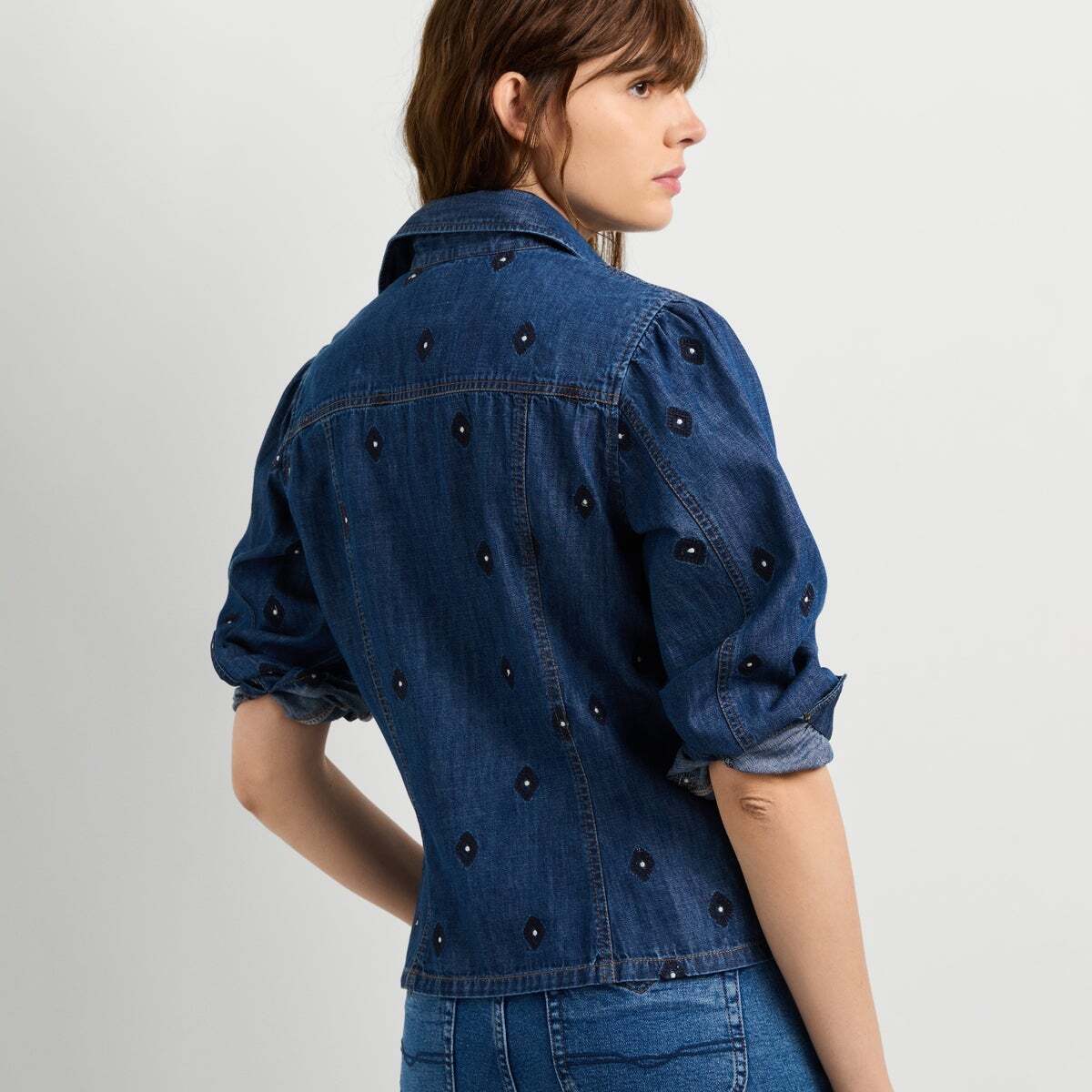 Chemise Coupe Regular En Denim 6.25 oz bleu shirting denim, PEPE JEANS