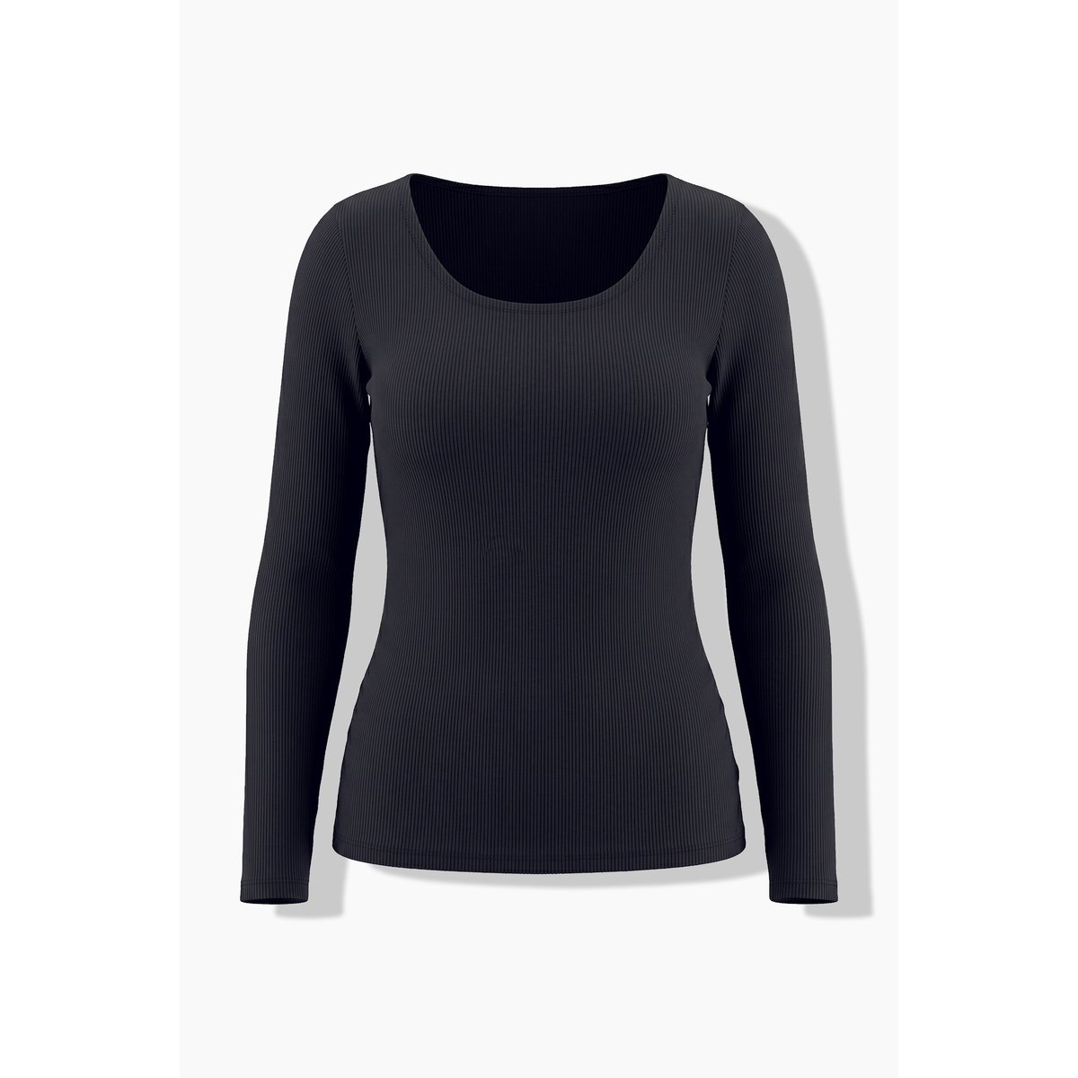T-shirt avec soutien-gorge noir, ULLA POPKEN