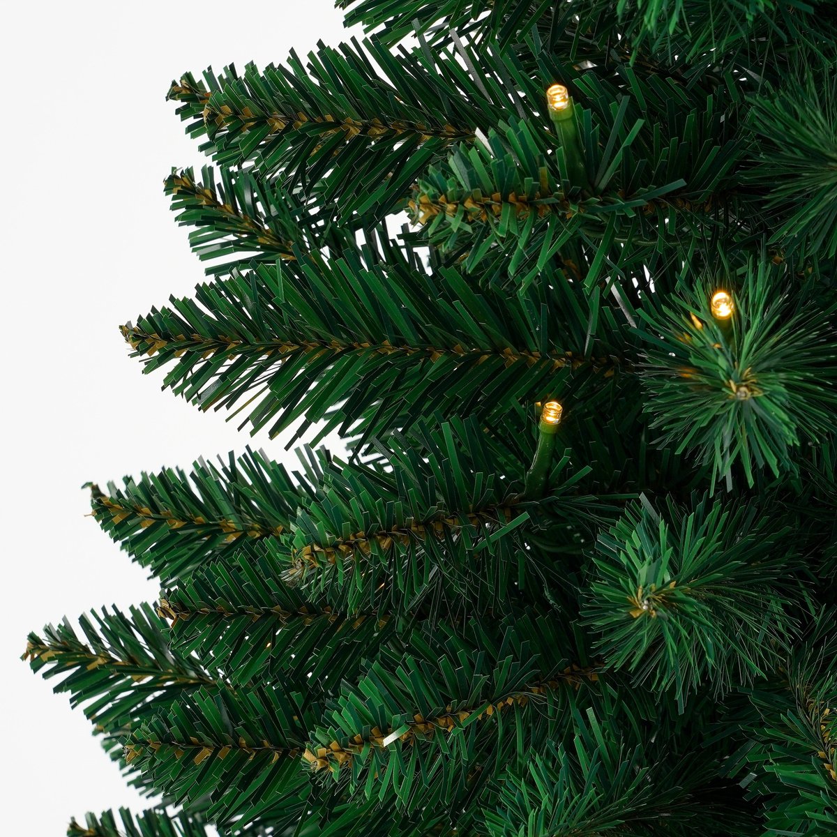 Sapin de Noël artificiel dans un sac en jute avec LED H120 cm GERLOS vert, BLACK BOX TREES