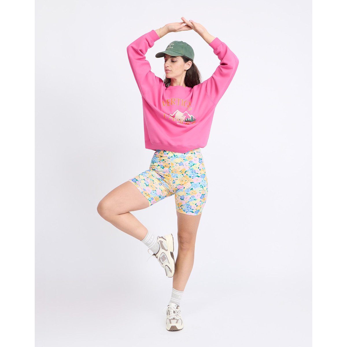Sweat Vertige de l'amour en coton bio fushia garment dye, EMOI EMOI