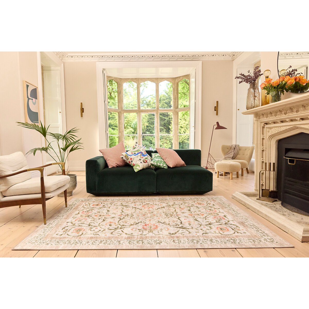 Country Paisley Eco-Washable Rug multi-coloured, HUG RUG