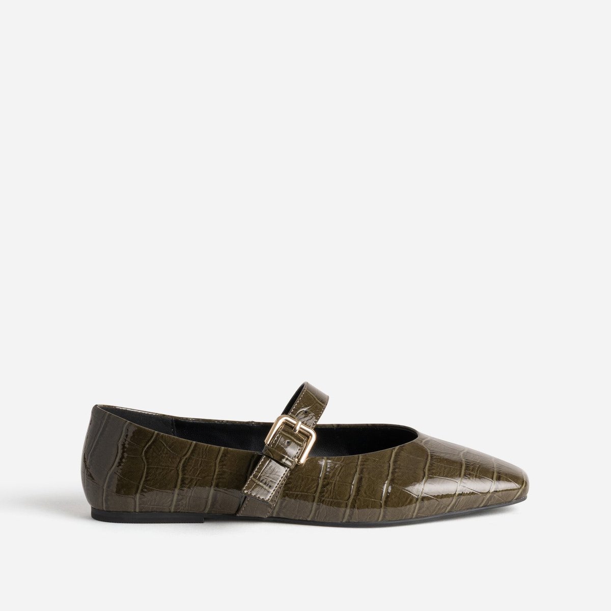 Ballerine BUSHRA vert olive, ERAM