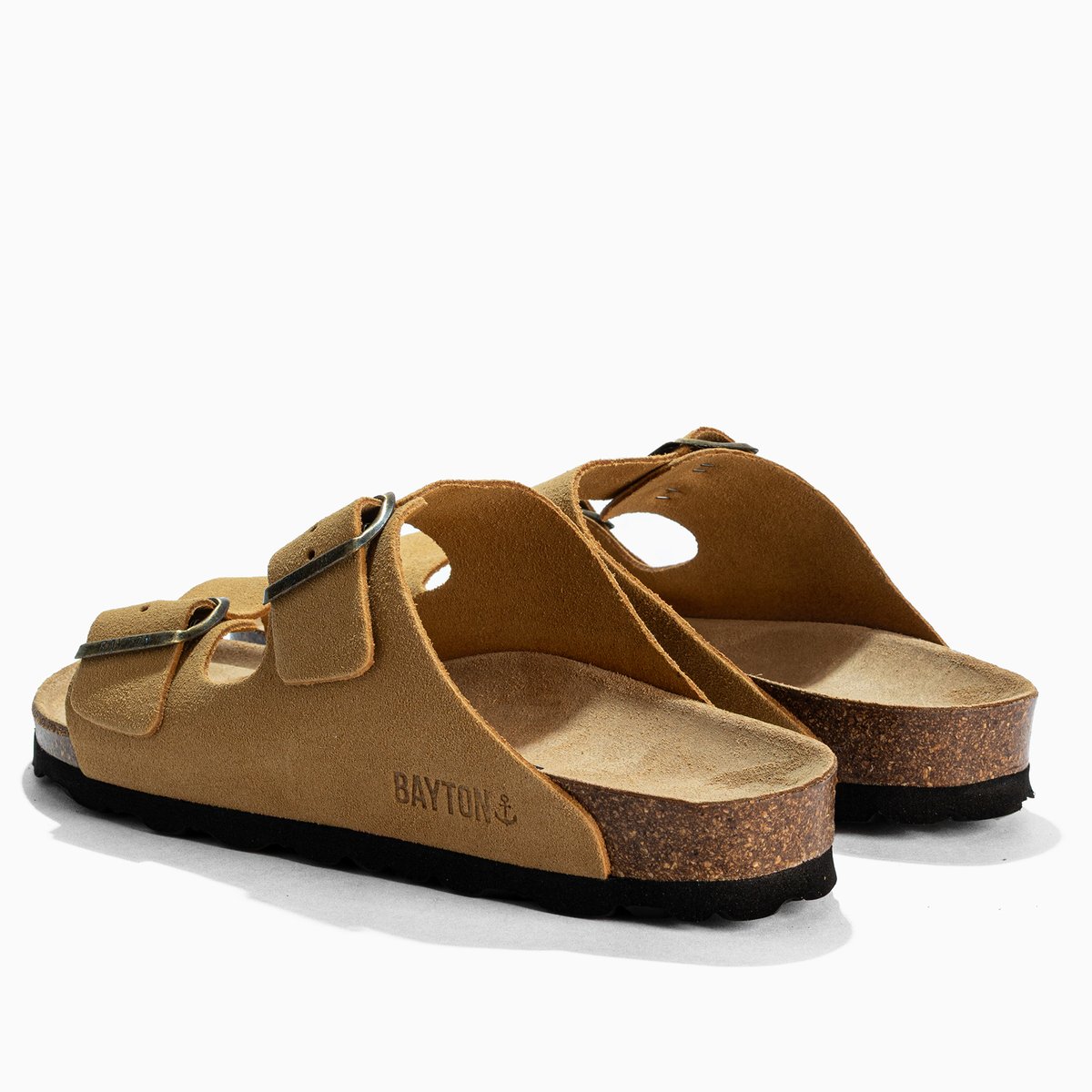 Sandales en cuir ATLAS camel, BAYTON