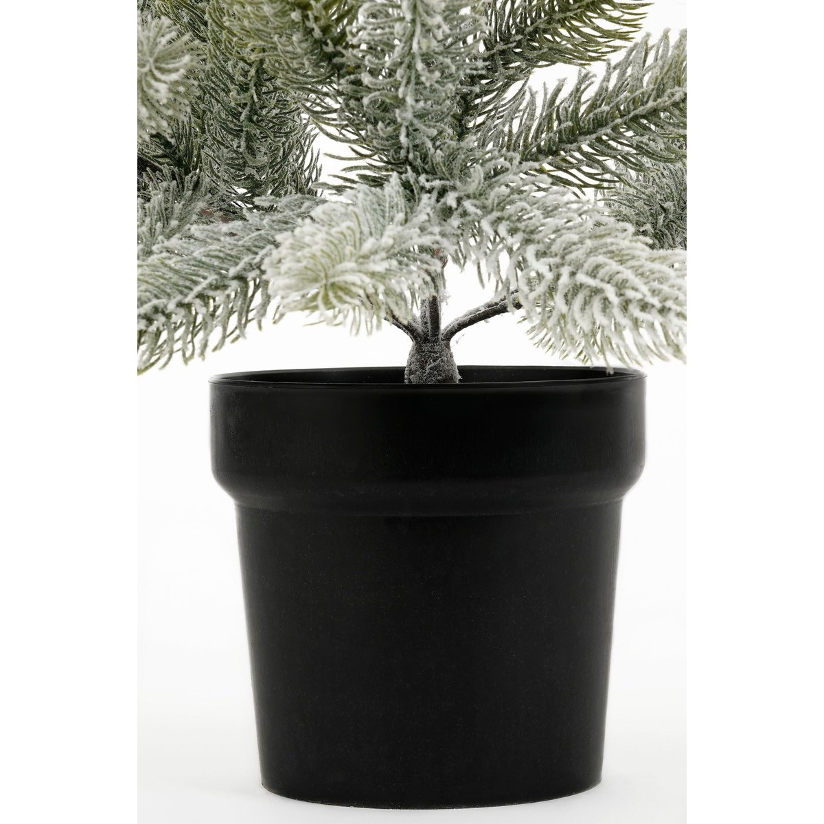 Sapin de Noël artificiel enneigé H90 cm NAGOYA vert, BLACK BOX TREES