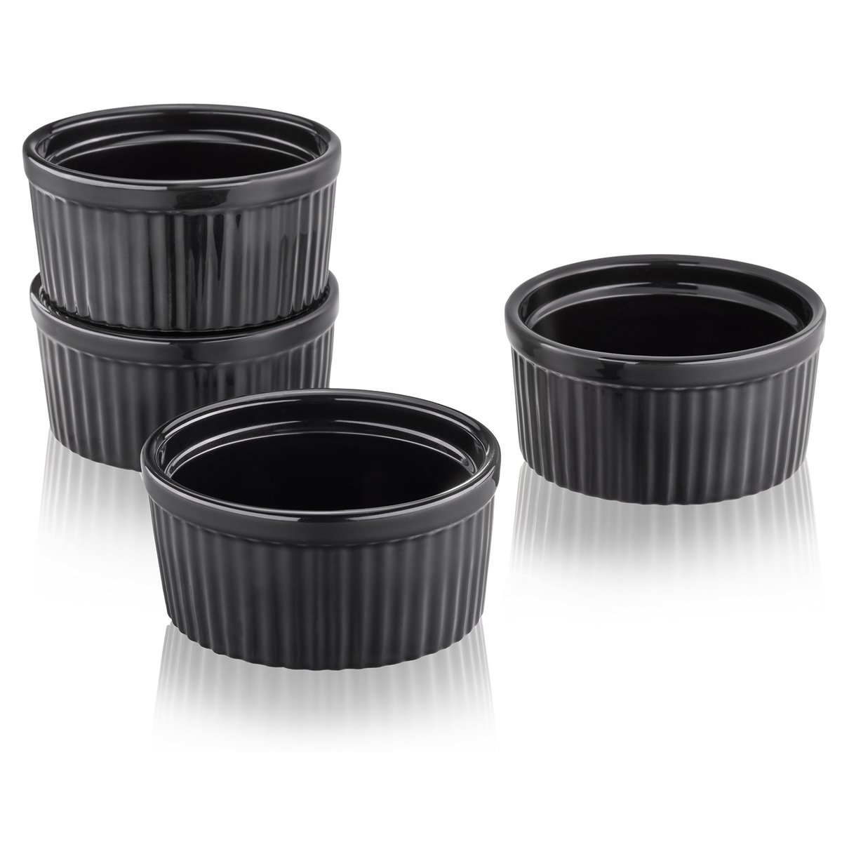 Coffret à crème brûlée ZUCA, 5 pièces noir, GEFU