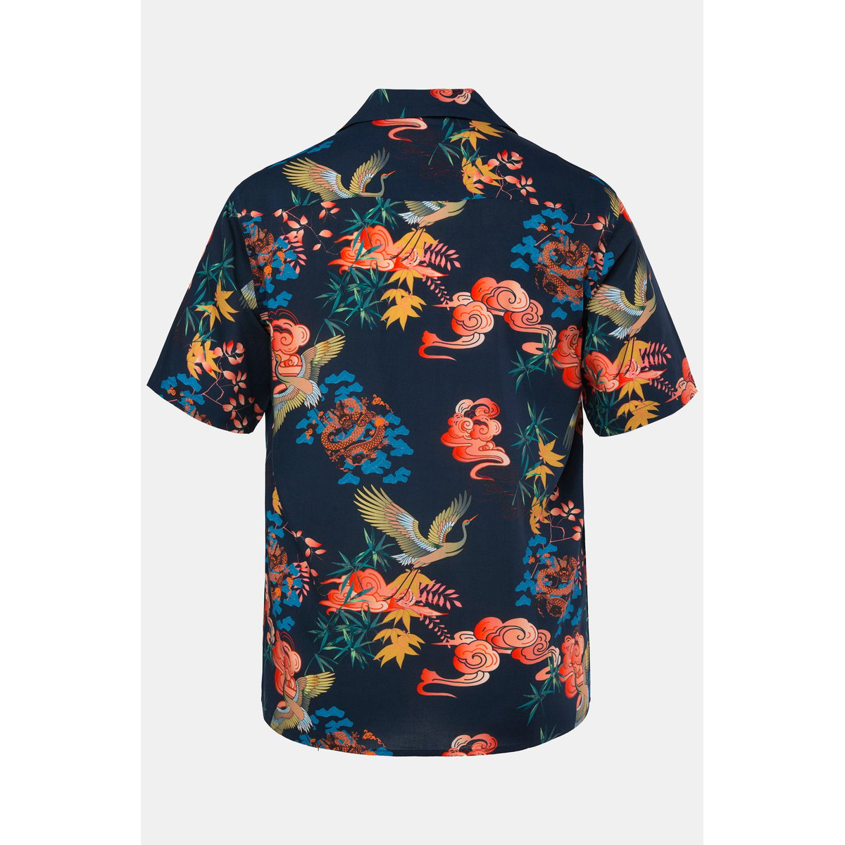 Chemise dans un imprimé all-over bleu marine, JP1880