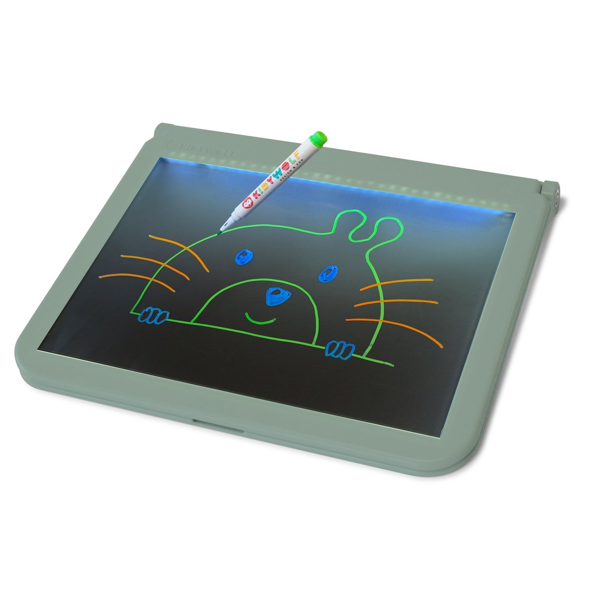 Table lumineuse A4 vert, blanc, noir, KIDYWOLF