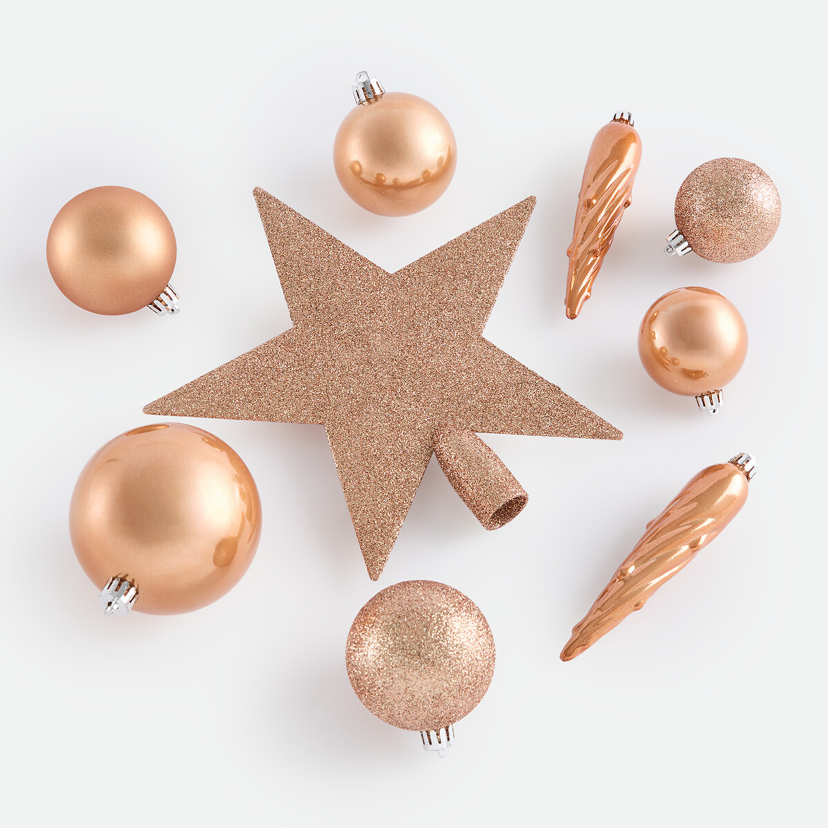 Coffret de 33 boules de Noël, CASPAR brun, LA REDOUTE INTERIEURS