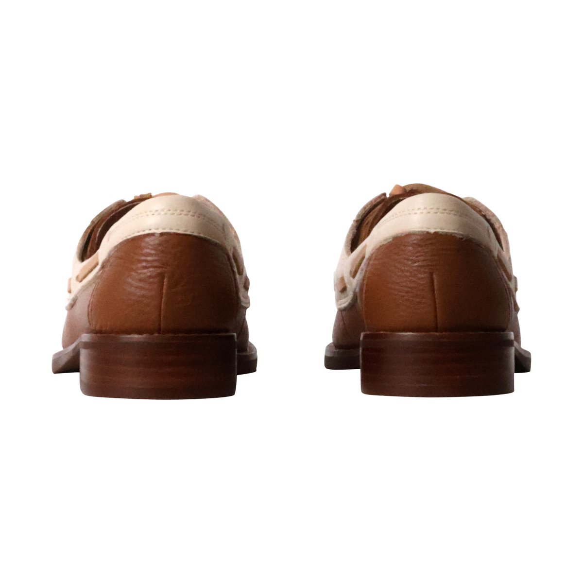 Mocassin Cuir Flore cognac, EMILIE KARSTON