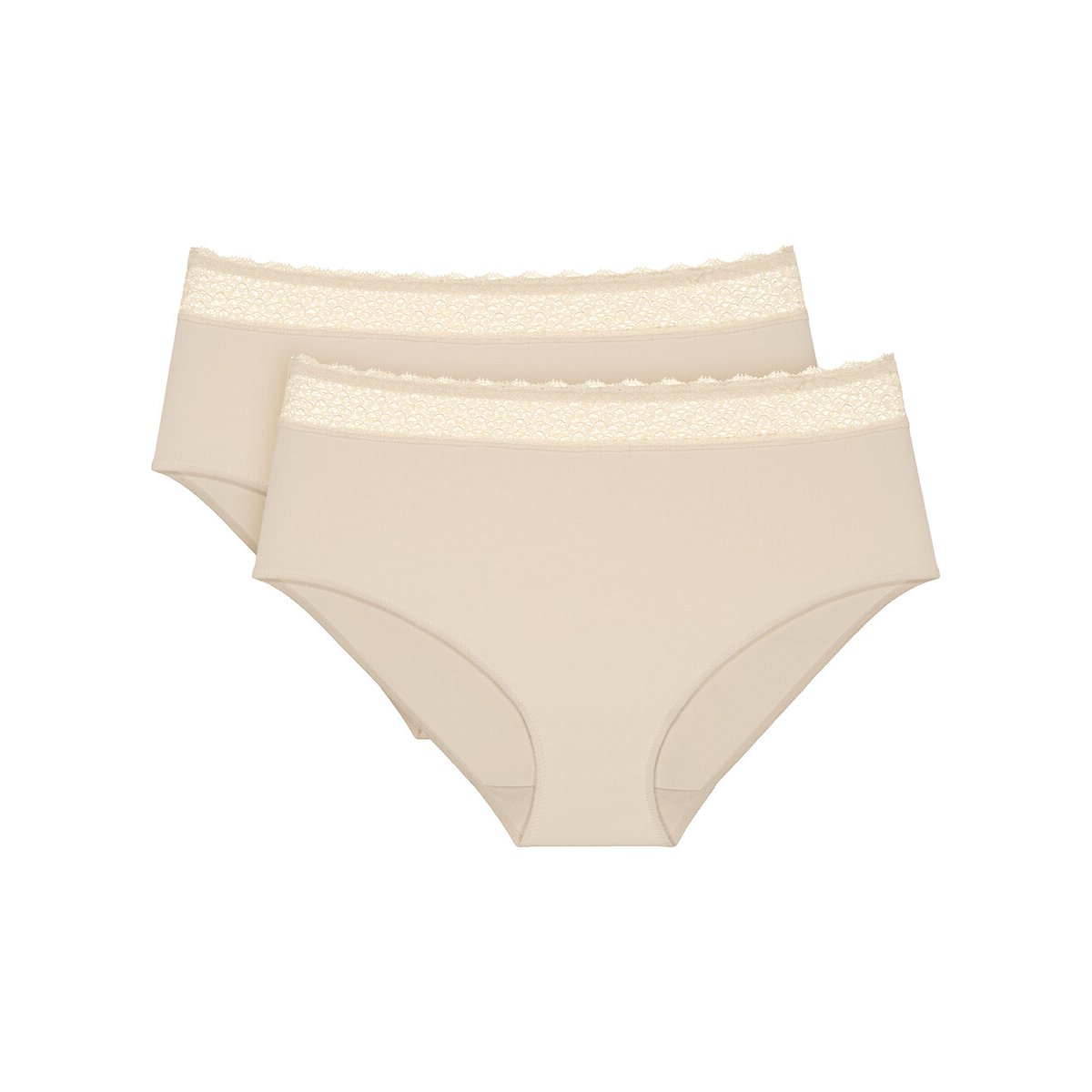Lote de 2 cuecas midi FEEL OF MODAL creamy dream, TRIUMPH
