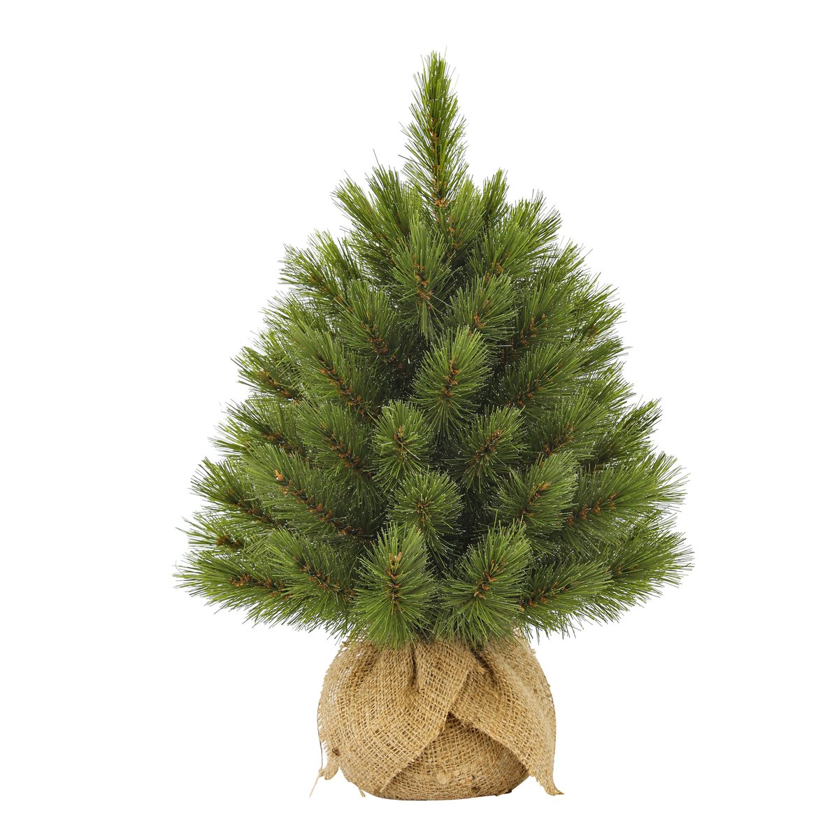 Sapin de Noël artificiel dans un sac en jute H45 cm FOREST FROSTED vert, TRIUMPH TREE